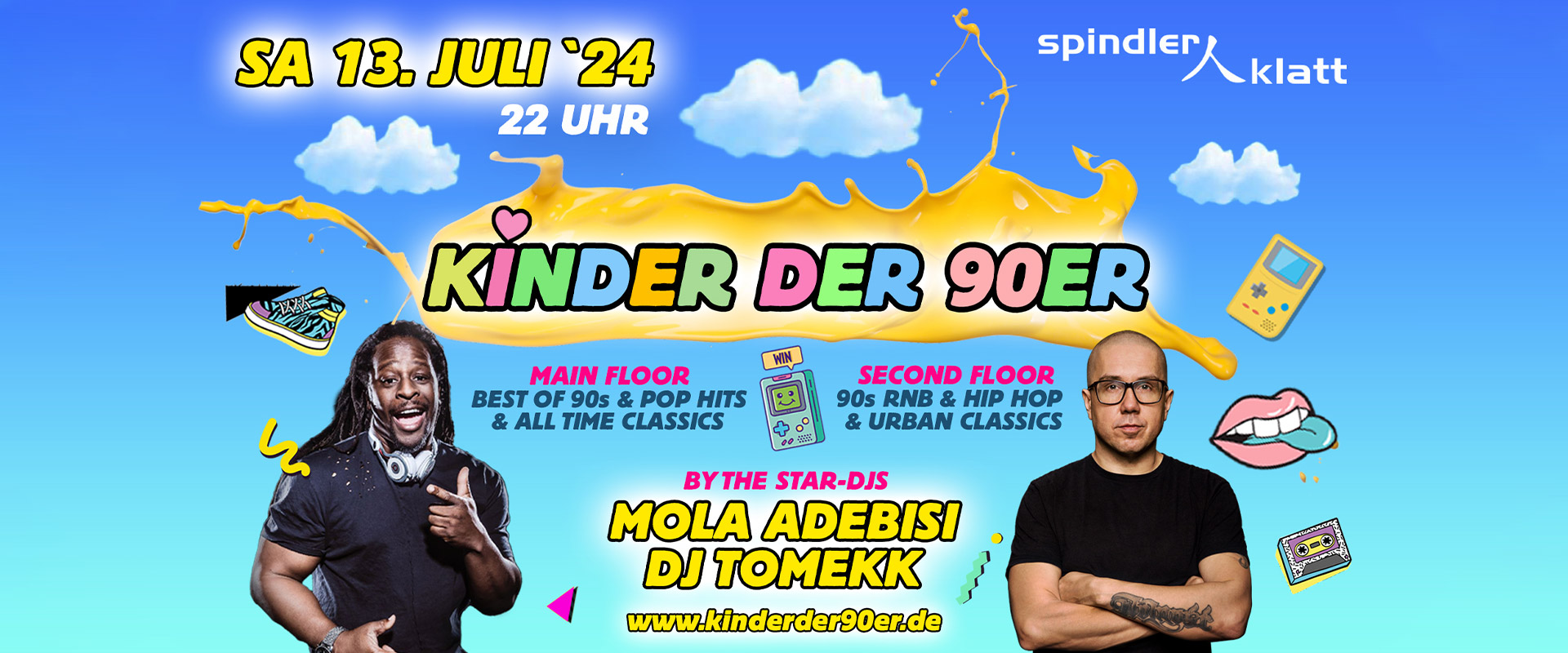 Kinder der 90er am 13.07.2024 im Spindler & Klatt